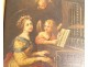 HST portrait painting Sainte-Cécile music organ cherubs crown 18th century