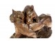 Large animal sculpture Charles Valton bronze Two Lionesses 19th century