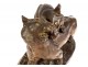 Large animal sculpture Charles Valton bronze Two Lionesses 19th century