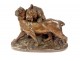 Large animal sculpture Charles Valton bronze Two Lionesses 19th century