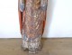 Sculpture statue carved polychrome wood Saint bishop miter 17th century