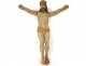 Large statue Christ crucifix cross carved polychrome wood late 17th century