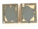 Pair of small Louis XVI baguette frames gilded wood 19th century