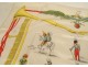 Square silk scarf Military Music Drum Major Baccara Lyon 20th