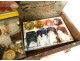 Box set watercolorist painter drawing palette colors 20th century