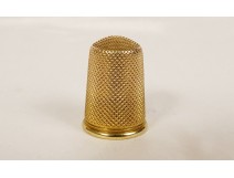 18 carat solid gold thimble WEIGHT 19th century