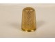 18 carat solid gold thimble WEIGHT 19th century