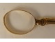 Pair of solid gold scissors 18 carat shell flowers PB 12.71gr 18th century