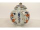 Porcelain teapot jug China Imari peony flowers Qianlong 18th century