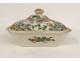 Terrine covered porcelain China famille verte characters landscapes 18th century