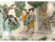 Terrine covered porcelain China famille verte characters landscapes 18th century