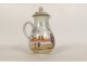 Porcelain milk jug Compagnie Indes European decor characters port 18th