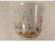 Porcelain milk jug Compagnie Indes European decor characters port 18th