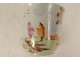 Porcelain milk jug Compagnie Indes European decor characters port 18th