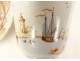 Porcelain milk jug Compagnie Indes European decor characters port 18th