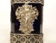 Solid German silver bottle Hanau Venus shell vase swans late 19th century