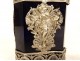 Solid German silver bottle Hanau Venus shell vase swans late 19th century