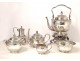 Service 6PC coffee tea silver Minerva Odiot Samovar jug 5926gr nineteenth