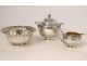 Service 6PC coffee tea silver Minerva Odiot Samovar jug 5926gr nineteenth