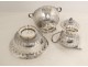 Service 6PC coffee tea silver Minerva Odiot Samovar jug 5926gr nineteenth