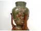 Large earthenware vase Bordeaux Jules Vieillard apple trees Japan harness nineteenth