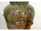 Large earthenware vase Bordeaux Jules Vieillard apple trees Japan harness nineteenth