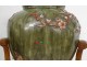 Large earthenware vase Bordeaux Jules Vieillard apple trees Japan harness nineteenth