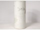 Chinese porcelain roll vase bird dog tree poem Guangxu nineteenth