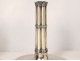 Pair of financial candlesticks in solid silver Swiss goldsmith Bossard 1541gr XIXth