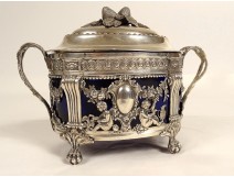 Louis XVI sugar bowl in solid silver Farmers General Paris Pierre Blard XVIIIth
