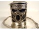 Mustard pot solid silver tray Fermiers Généraux Paris 1781 216gr XVIIIth