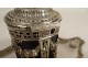 Mustard pot solid silver tray Fermiers Généraux Paris 1781 216gr XVIIIth