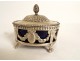 Saltcellar saleron silver Farmers General Paris coat of arms Louis XVI XVIIIth