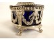 Saltcellar saleron silver Farmers General Paris coat of arms Louis XVI XVIIIth