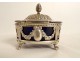 Saltcellar saleron silver Farmers General Paris coat of arms Louis XVI XVIIIth