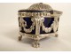 Saltcellar saleron silver Farmers General Paris coat of arms Louis XVI XVIIIth