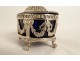 Saltcellar saleron silver Farmers General Paris coat of arms Louis XVI XVIIIth