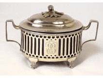 Louis XVI solid silver sugar bowl Farmers General Paris Leguay XVIIIth