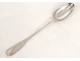 Solid silver stew spoon Farmers General silver spoon 168gr XVIIIth