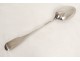 Solid silver stew spoon Farmers General silver spoon 168gr XVIIIth