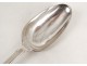 Solid silver stew spoon Farmers General silver spoon 168gr XVIIIth