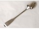 Sterling silver stewing spoon Farmers General Morlaix Le Goff XVIIIth