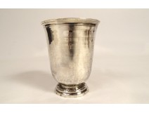 Solid silver piedouche timpani Farmers General Sainte Menehould 18th century