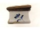 Small enamel box landscape ruins characters brass collection coat of arms 18th