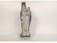 Statuette Virgin giving birth Saint Mary earthenware Quimper Child Jesus 19th century