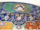 Large imari Japan porcelain dish horses flowers butterflies 46.5cm early 20th century