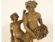 Pair of Clodion terracotta sculptures satyrs fauns bacchante nymphs 19th century