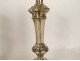 Pair of Regency silver-plated bronze candlesticks 18th century