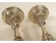 Pair of Regency silver-plated bronze candlesticks 18th century