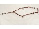 Rosary beads agate silver cross Christ medals Virgin rosary 19th century